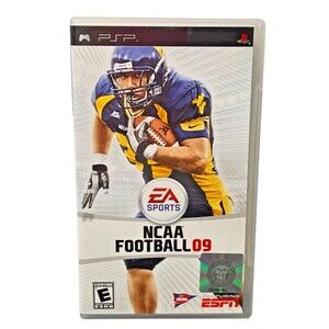 NCAA Football 09 CIB w/ Manual PSP Playstation Portable Complete in Box Sports